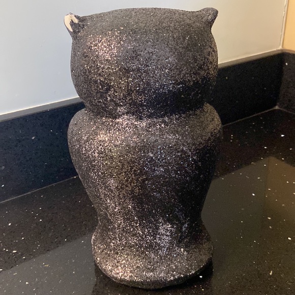 Black Glitter Owl Halloween Large - Picture 9 of 11